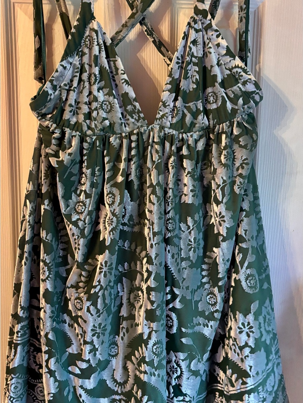 Free People Snow Angel Pine Frost Mini Dress